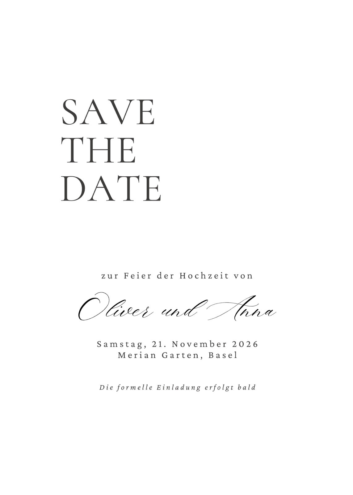 Save The Date